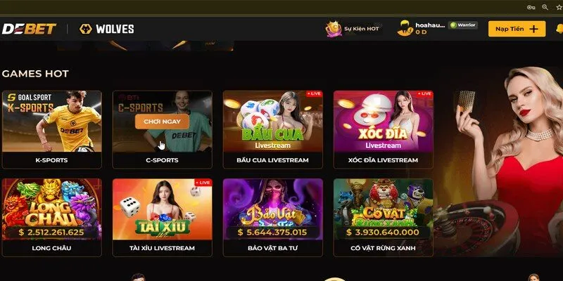 Trải nghiệm kho game khủng và chất tại trang chủ De bet nhà cái 